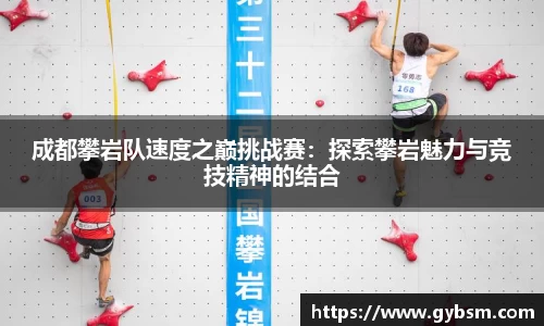 成都攀岩队速度之巅挑战赛：探索攀岩魅力与竞技精神的结合